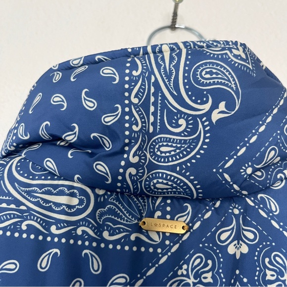 L*SPACE Elevation Reversible Puffer Jacket In Blue Medium Gorpcore Streetwear - Picture 10 of 11